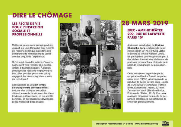 Dire le chômage – Les récits de vie pour l’insertion sociale et professionnelle