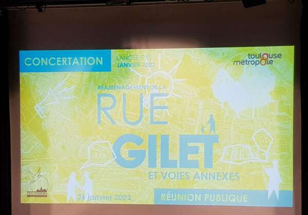 Présentation de la concertation sur la rénovation de la Rue Gilet - 26 Janvier