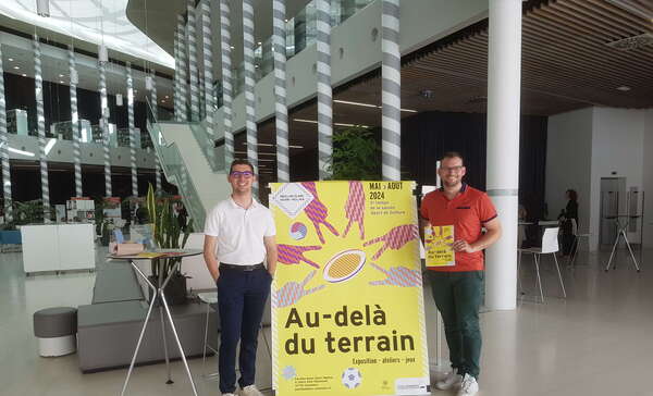 Lancement de l'exposition "Au delà du terrain" au Pavillon Blanc de Colomiers