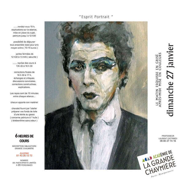 " Ce qui ne me passionne pas, m’ennuie." Cours de portrait avec Laurent Cattanéo.  