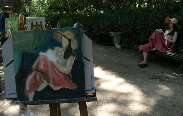Cours de peinture au jardin du Luxembourg avec Jérôme Quèbre