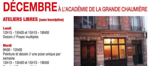 Décembre à la Grande Chaumière