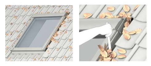 Entretien hivernal des fenêtres de toit