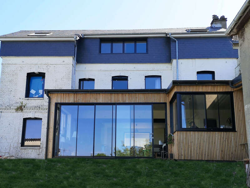 surélévation bois noir