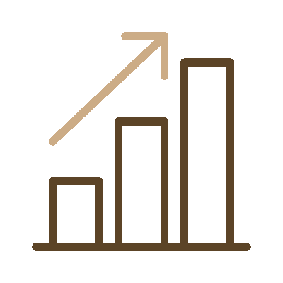 Wired outline 152 bar chart arrow  2 