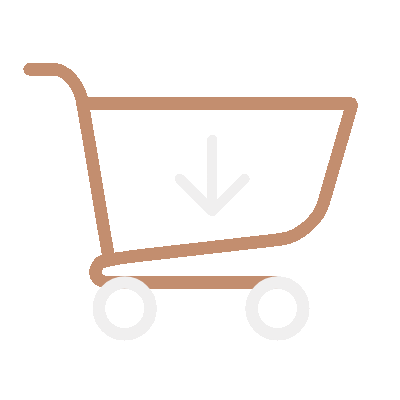 Wired outline 151 trolley arrow down