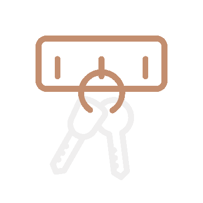 Wired outline 1643 key holder