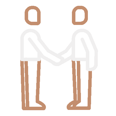 Wired outline 645 people handshake transation