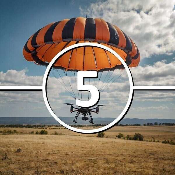 Drone de classe C5 sur site professionnel en environnement ouvert