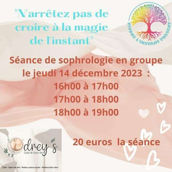 Séance de sophrologie en groupe à  Odrey's café