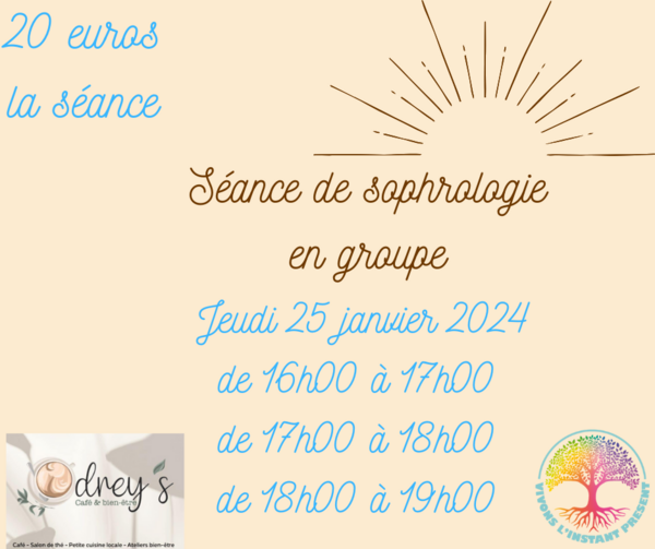 Séance de sophrologie  à  Odrey's café