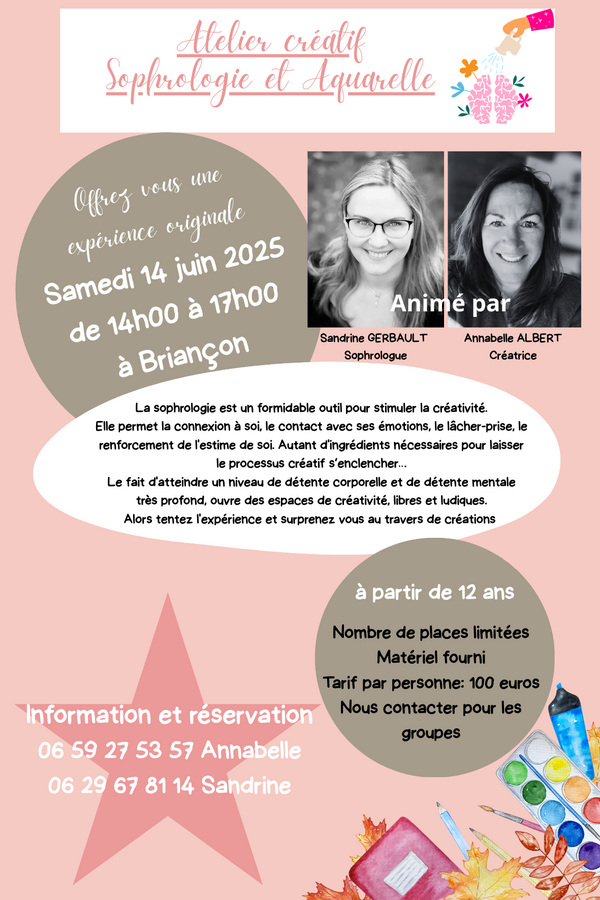 Atelier créatif "sophrologie et aquarelle"