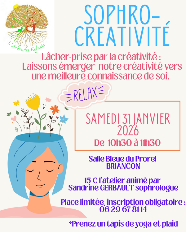 Sophro-créativité : atelier janvier 2026