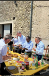 fouées cuites au feu de bois lors d'un événement professionnel
