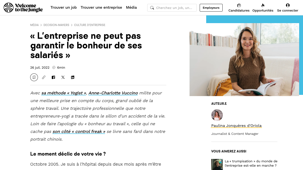 « L’entreprise ne peut pas garantir le bonheur de ses salariés »