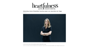 Interview Anne-Charlotte Vuccino pour Les Journées du Yoga