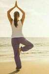 yoga pratique dans un espace zen