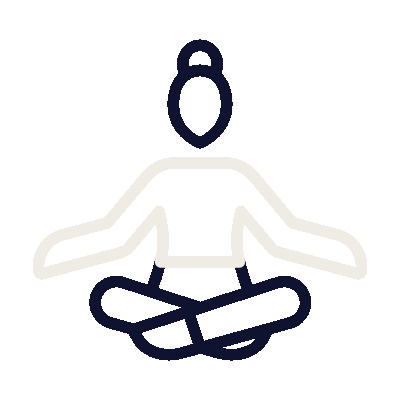 Wired outline 628 yoga female hover pinch