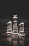 Icône cavalier échecs symbolisant stratégie droit pénal