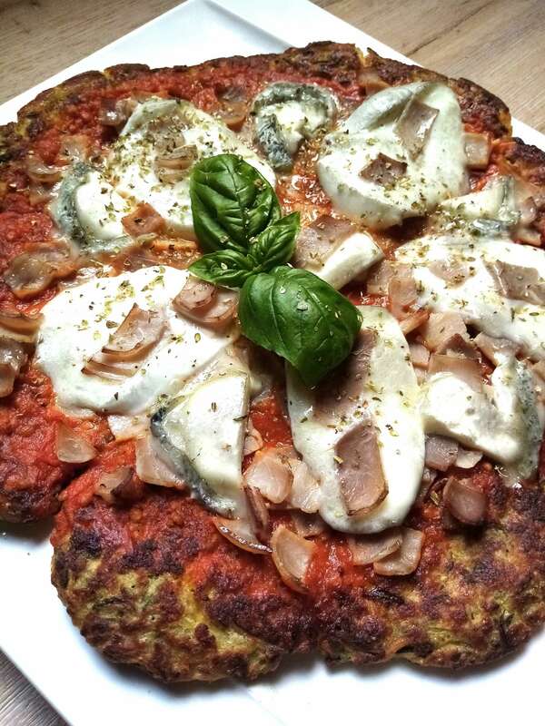 Pizzas de courgettes