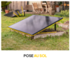 panneau solaire pose au sol