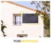pose en applique panneau solaire
