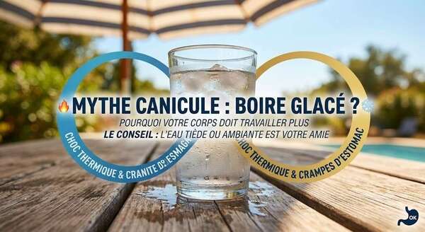 Canicule : Pourquoi boire glacé est la pire fausse bonne idée pour votre digestion