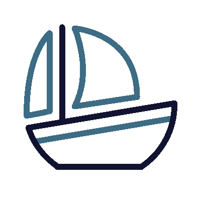 Wired outline 493 sail boat hover sail