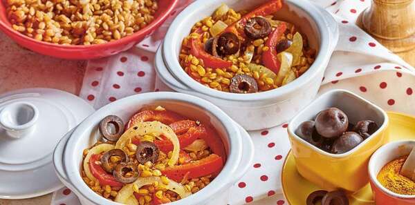 Cocotte au petit épeautre  et curcuma ( recette alcalinisante) 