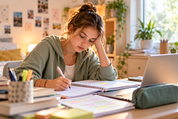 Stress scolaire : aider son adolescent à gérer les examens