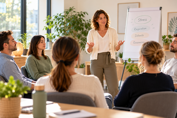 Prévention du stress au travail : quand proposer un atelier de sophrologie en entreprise ?