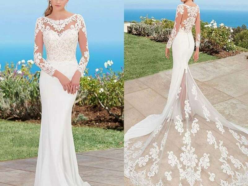 sodigne-lace-mermaid-wedding-dress-sleeveless-boho-bride-dress-appliqued-romantic-illusion-back-floor-length-wedding_conew1