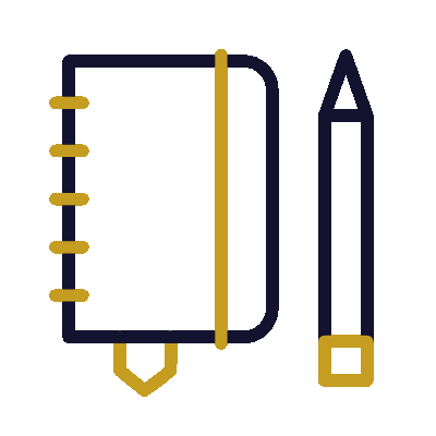 Wired outline 728 notebook pen notes