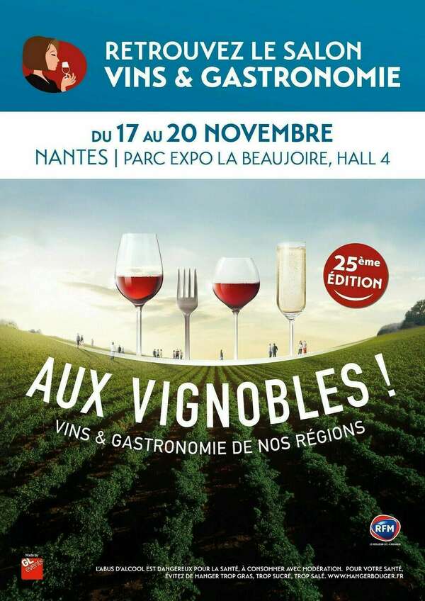 Le salon des vins de Nantes "aux vignobles" du 17 au 20 novembre