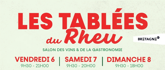 Retrouvez-nous en mars aux TABLEES DU RHEU 