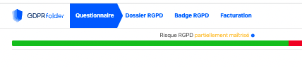 capture d'écran de l'outil GDPR Folder