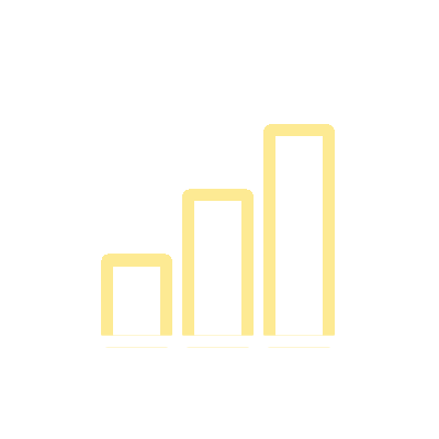 Wired outline 153 bar chart growth