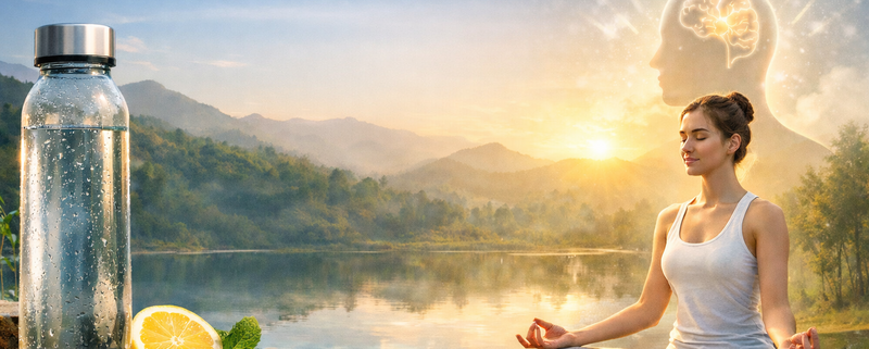 personne méditant dans un cadre naturel pour illustrer le jeûne et la santé