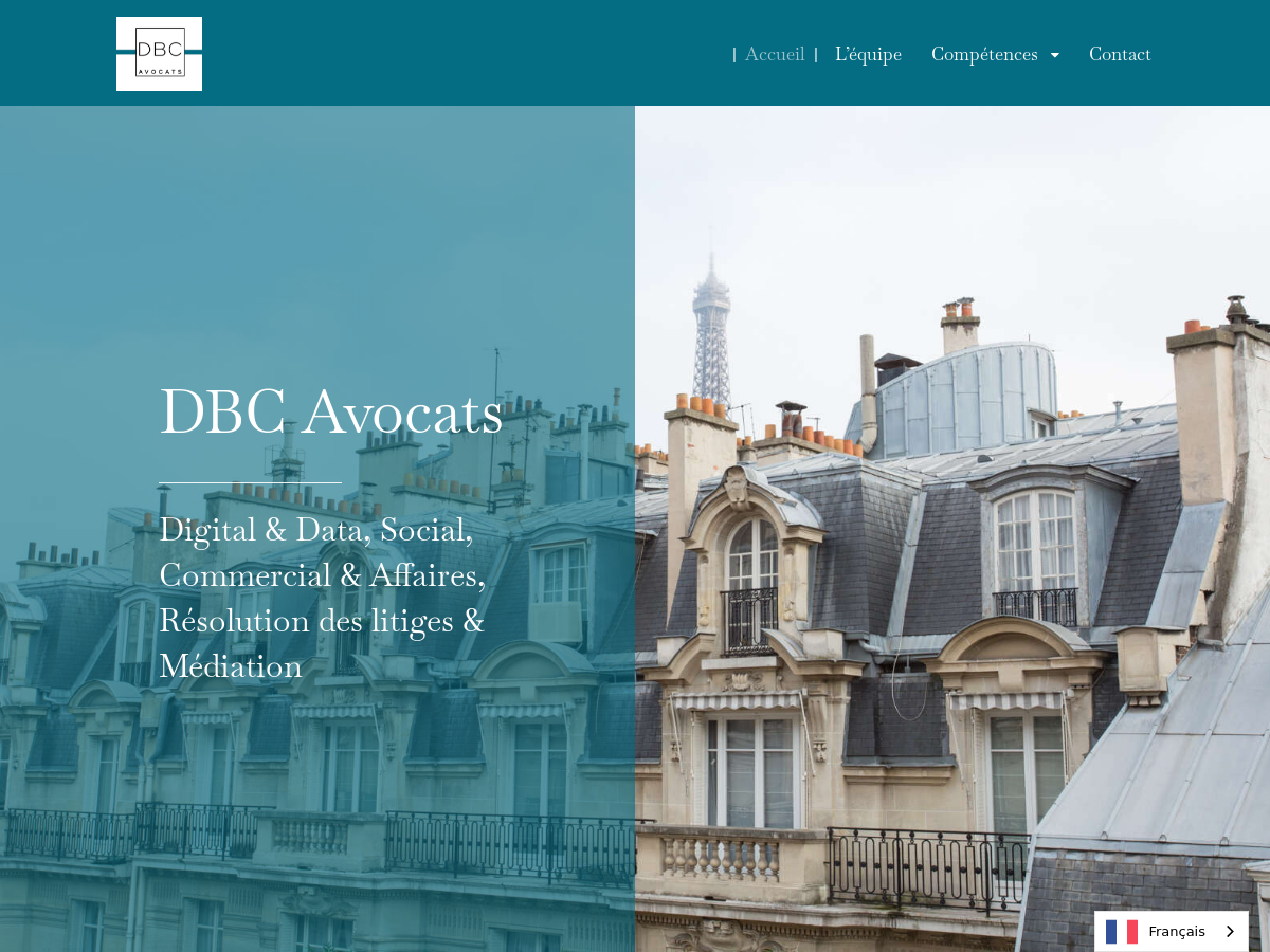 Exemple de site internet de Service et Conseil à Paris
