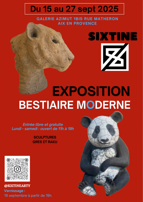 Exposition Sixtine 15-27 Septembre Galerie Azimut Aix