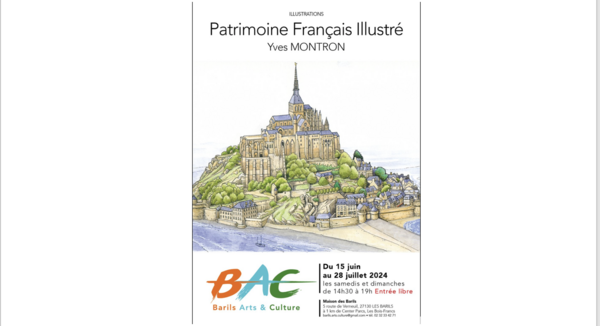 Yves Montron expose ses oeuvres originales à la Maison des Barils