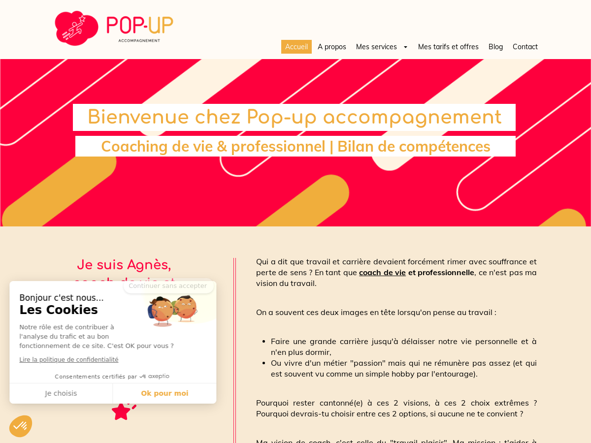 Exemple de site internet de Coaching personnel et professionnel à Le Plessis-Trévise