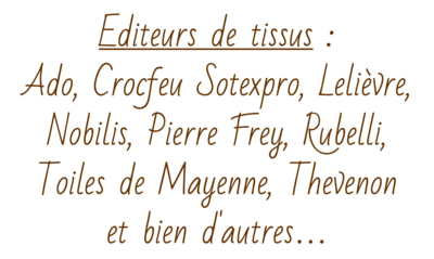 Editeurs de tissus