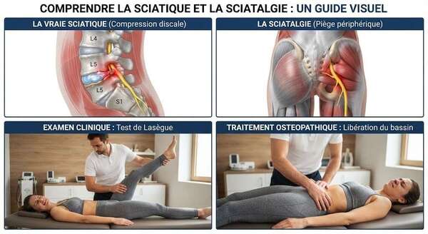 Sciatique vraie vs Sciatalgie : Comment ne plus les confondre ?