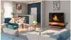 Insert à bois compact Slot Wood Flat 49 design moderne