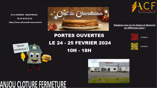 Portes ouvertes le 24 et 25 février