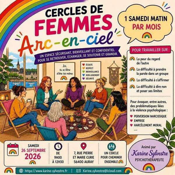 Cercle de femmes à Auray le 26 septembre 2026