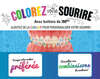 sourire habillé de couleurs vives et éclatantes