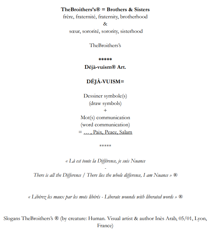 Symboles de fraternité et paix