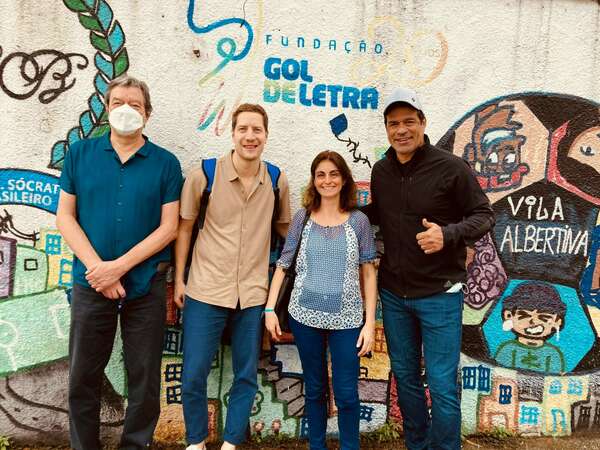 Visita da Fundação GOL DE LETRA em São Paulo